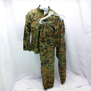 USMC MARPAT Woodland Combat MCCU Battledress Uniform Camo Size XS And S.